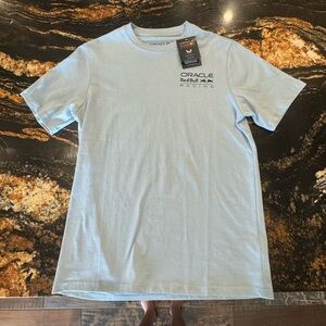 NWT Unisex Light Blue Red Bull Racing Color Logo T-Shirt Small